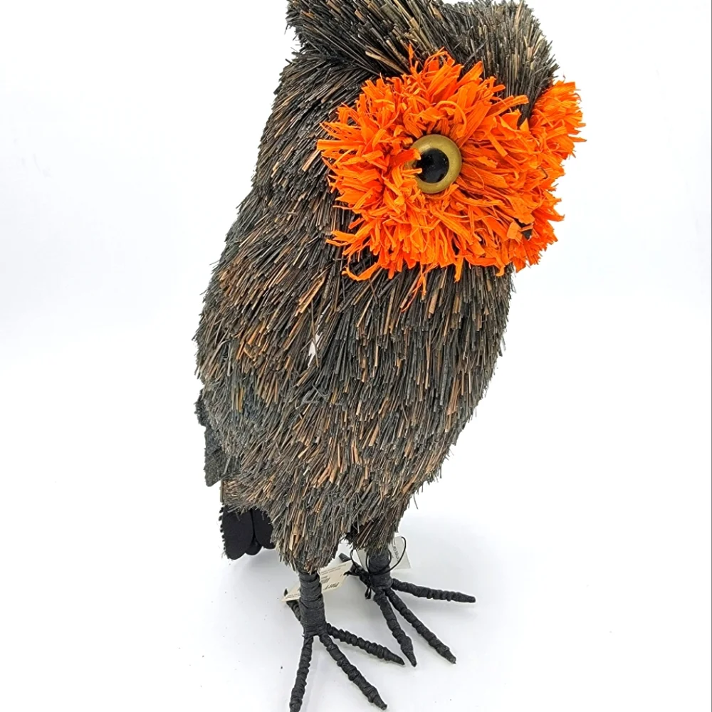 Pier 1 Imports H Natural Sisal Owl Holiday Decor Approx 12..5